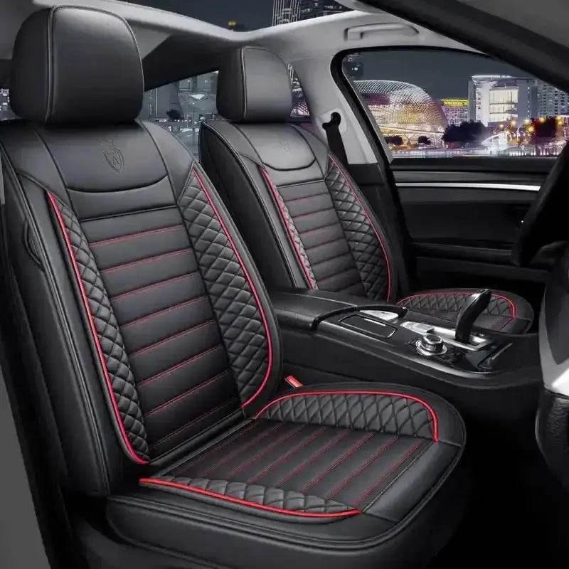 Black Leather Car Seat Covers Seametal Car Seat