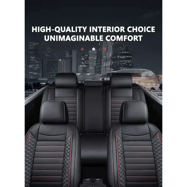 Black Leather Car Seat Covers Seametal Car Seat