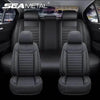 Black Leather Car Seat Covers Seametal Car Seat