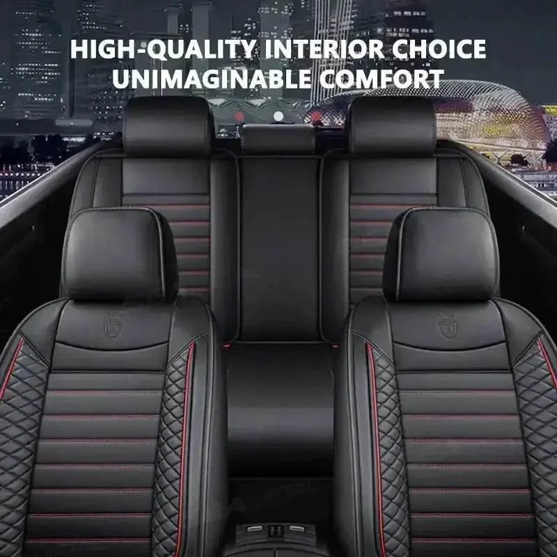 Black Leather Car Seat Covers Seametal Car Seat
