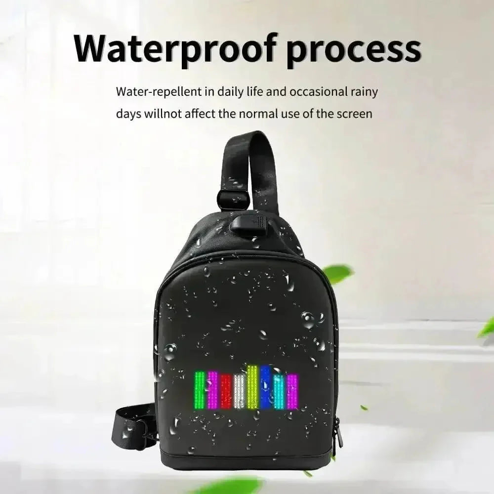 Black LED Pixel Backpacks and Smart Waist Bags