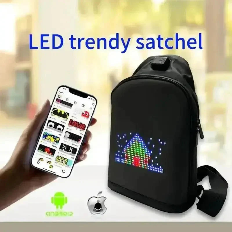 Black LED Pixel Backpacks and Smart Waist Bags