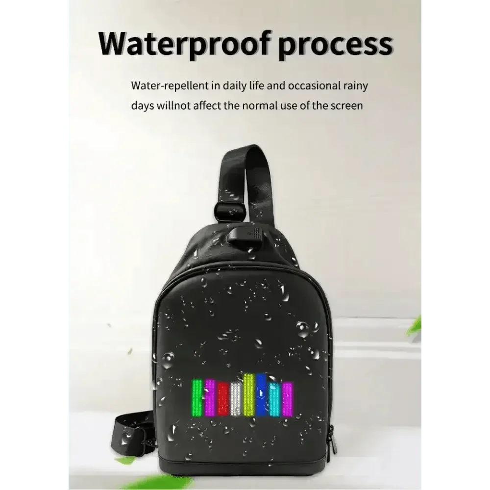 Black LED Pixel Backpacks and Smart Waist Bags