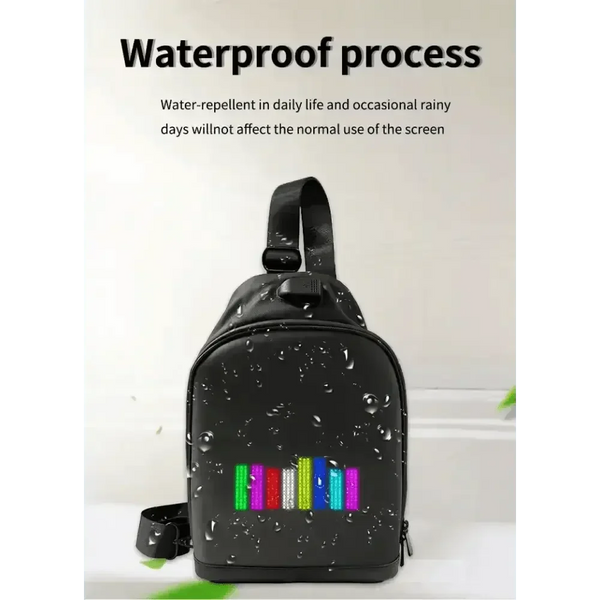 Black LED Pixel Backpacks and Smart Waist Bags