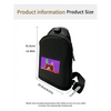 Black LED Pixel Backpacks and Smart Waist Bags - sling bag