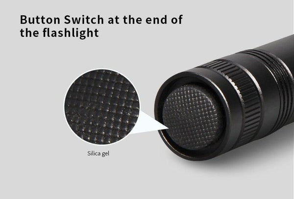 Black Light Flashlight UV Flashlight Super Bright LED Tactical Flashlights 1200 Lumen Rechargeable LED Zoomable UV Torch Waterproof Flashlight Lamp For Pet Urine Stains Detection/Camping