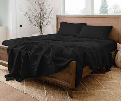 Black Bed Sheet Set