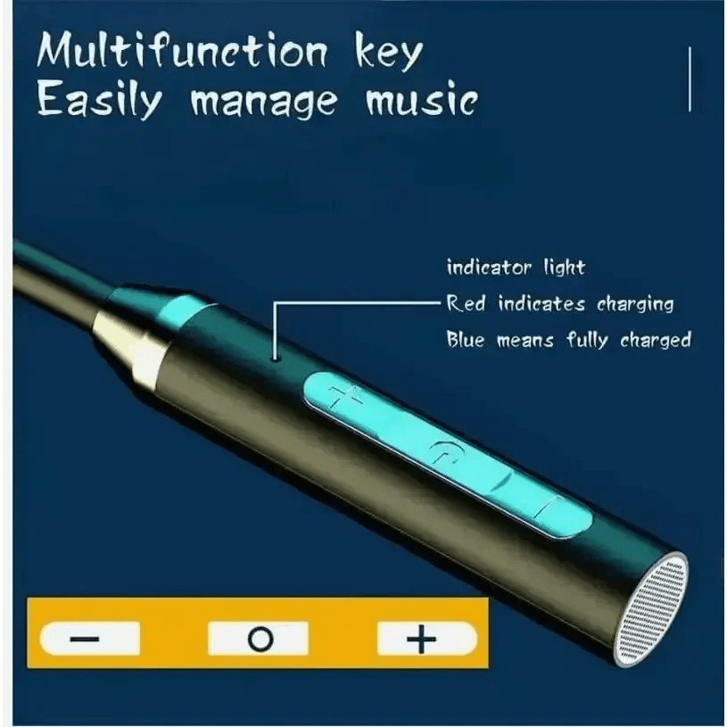 Black Magnetic Wireless Earphones J01 - Bluetooth Samsung Wireless Earphones Portable