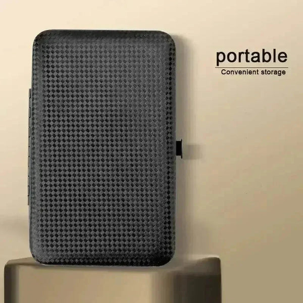 Black Manicure Nail Clipper Set Case