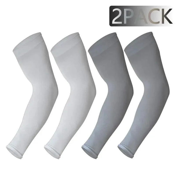 Black Men Unisex Cooling Arm Sleeves Cover Cycling Running Sun Protection Outdoor Activities Hide Tattoos Sleeve Cooling Sports Sleeve For Basketball Golf Football