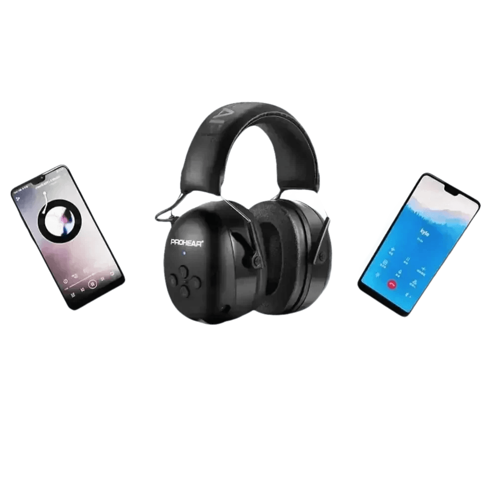 Black Noise Canceling Bluetooth Earmuffs for Ultimate Comfort