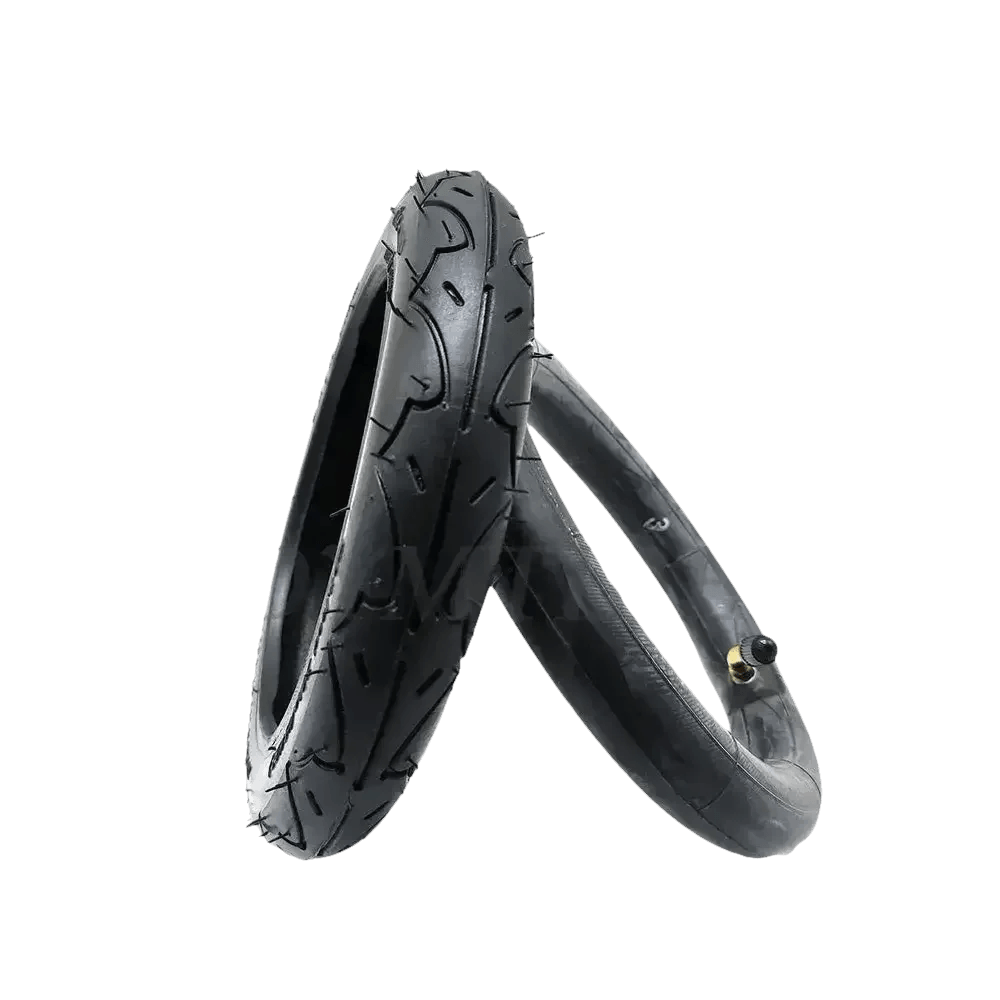Black Wheel Pneumatic Tire for Folding Electric Scooter. Inner Outer Tire for A-bike.