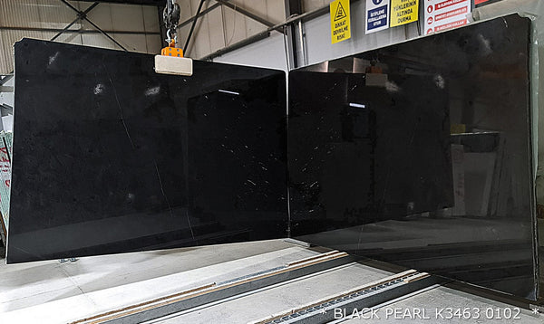 Black Pearl Bookmatching Marble Slabs Polished -Full Truckload