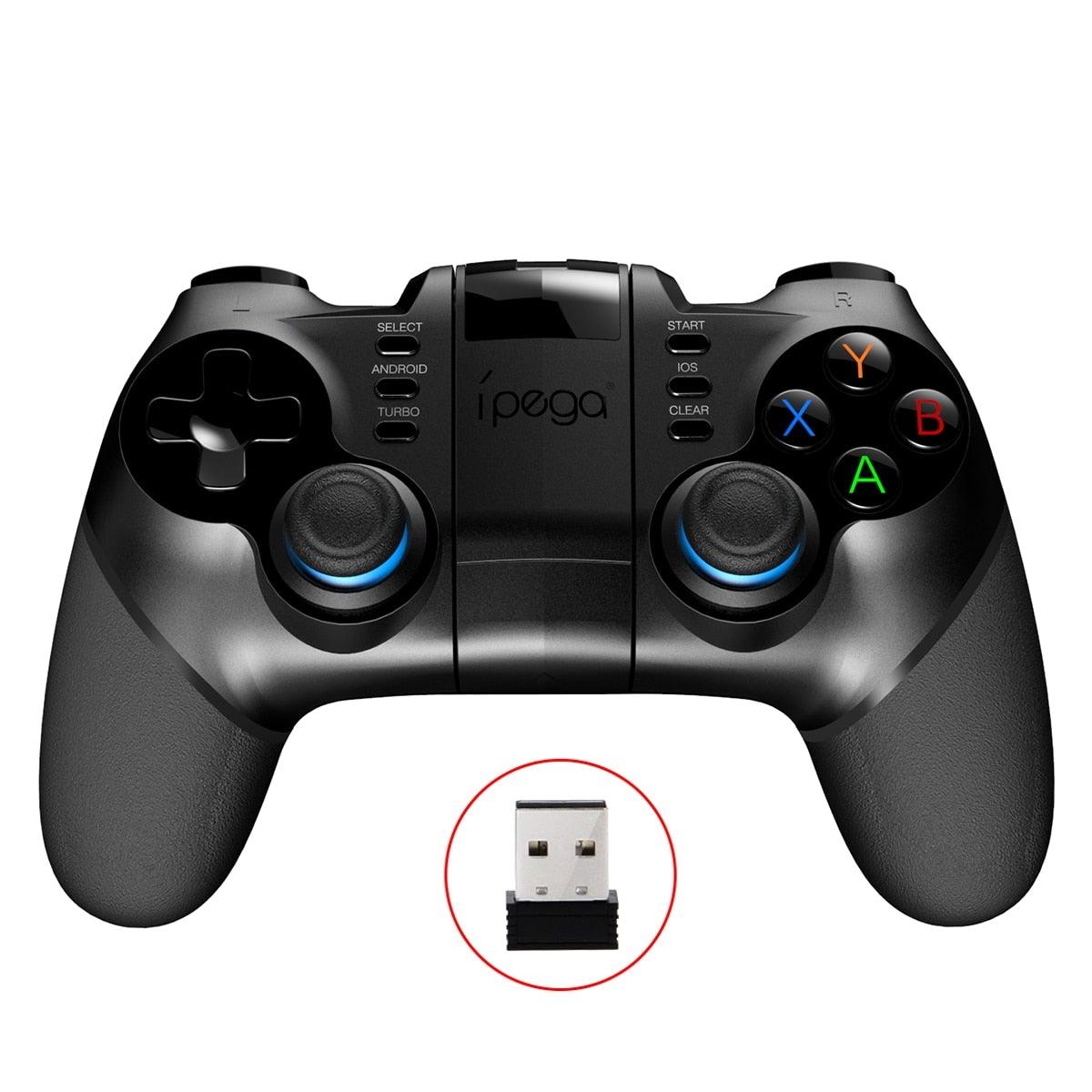 Black Portable 2.4G Wireless Bluetooth Mobile Trigger Joystick Game Console Controller Compatible With PC Laptop Tablets