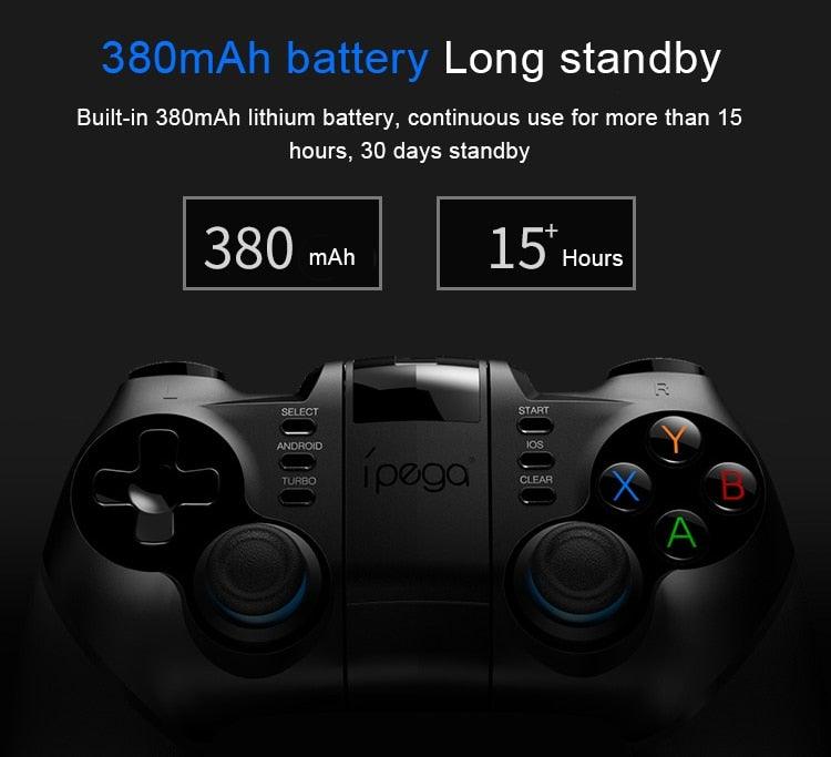 Black Portable 2.4G Wireless Bluetooth Mobile Trigger Joystick Game Console Controller Compatible With PC Laptop Tablets