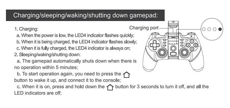 Black Portable 2.4G Wireless Bluetooth Mobile Trigger Joystick Game Console Controller Compatible With PC Laptop Tablets