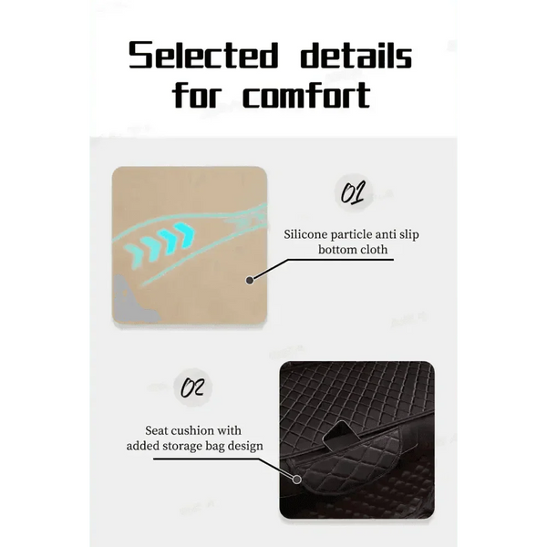 Black Quilted Leather Car Seat Covers