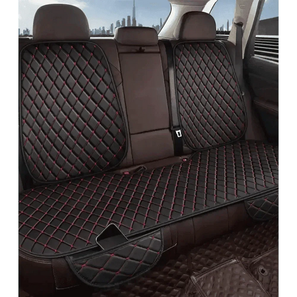 Black Quilted Leather Car Seat Covers