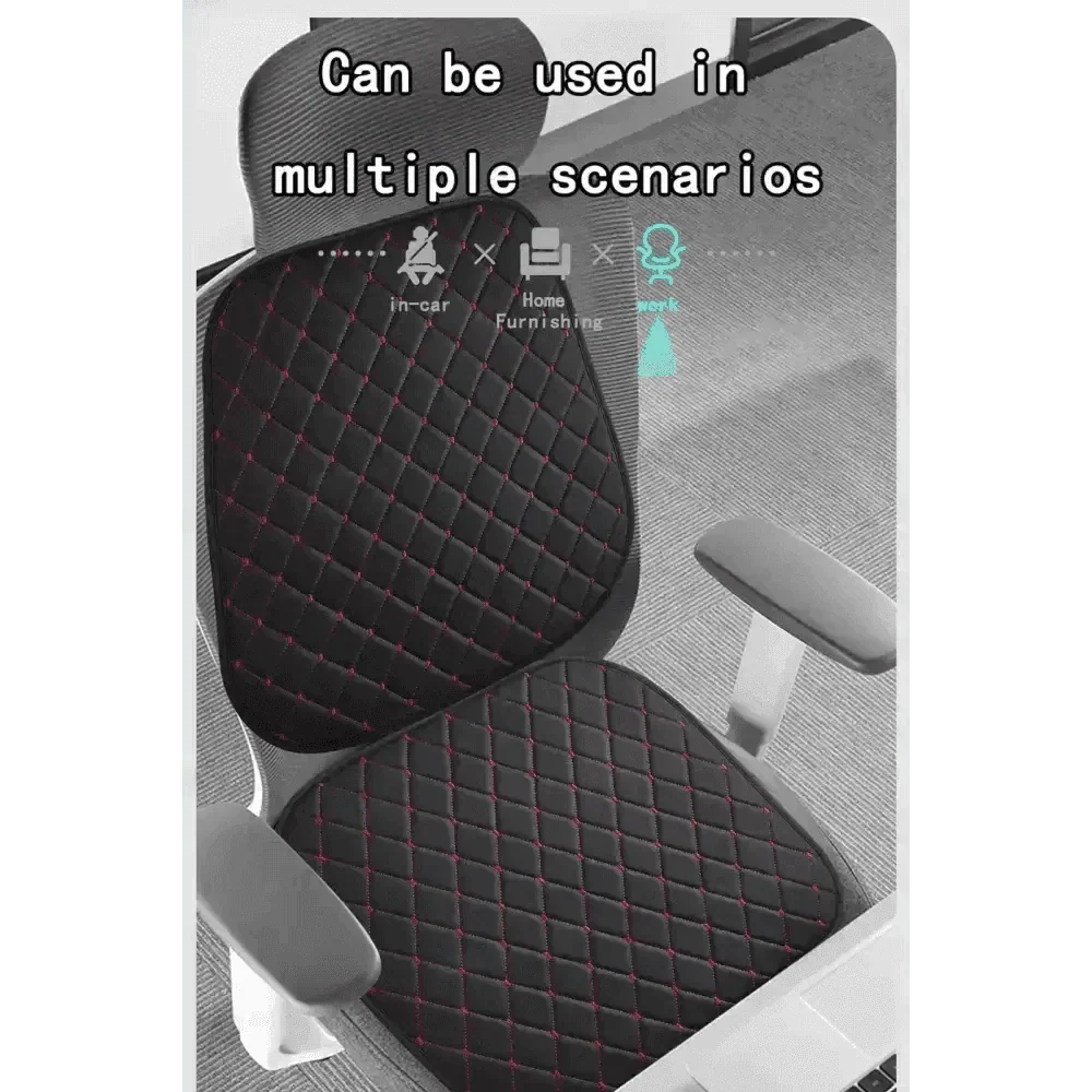 Black Quilted Leather Car Seat Covers