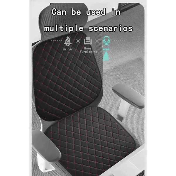 Black Quilted Leather Car Seat Covers