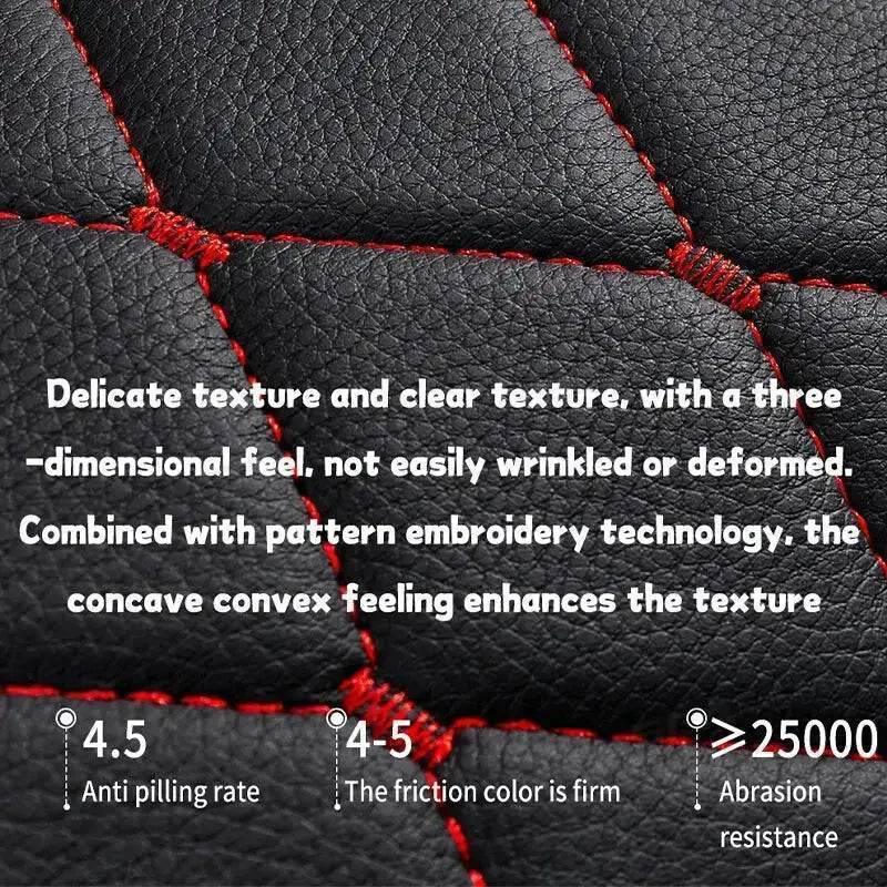 Black Quilted Leather Car Seat Covers