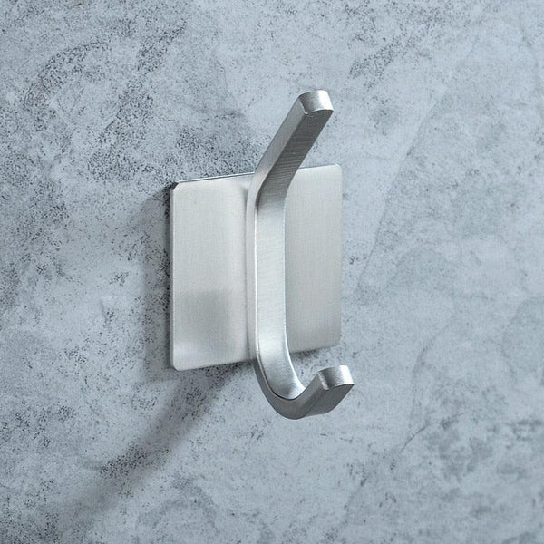 Black Robe Hook Wall Hook Towel Hook for Bathroom Stainless Steel Coat Hook Rustproof Hook Hanger for Kitchen Hardware Stainless Steel Hooks Waterproof and Oilproof Bathroom Kitchen Self Adhesive Hooks for Hanging Coat Hat Towel