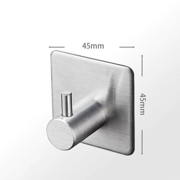Black Robe Hook Wall Hook Towel Hook for Bathroom Stainless Steel Coat Hook Rustproof Hook Hanger for Kitchen Hardware Stainless Steel Hooks Waterproof and Oilproof Bathroom Kitchen Self Adhesive Hooks for Hanging Coat Hat Towel
