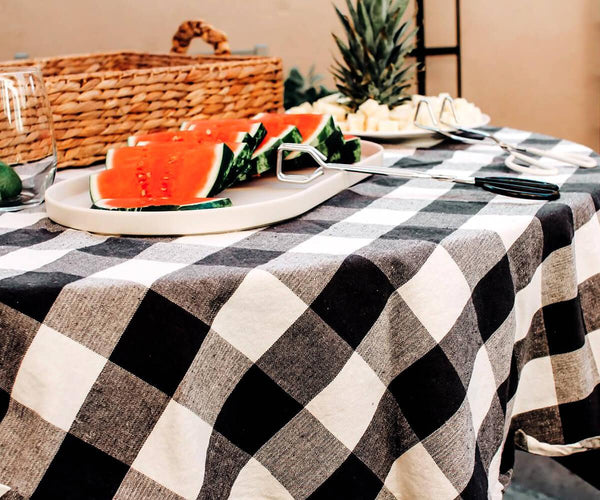 Round Tablecloth - Plaid Tablecloths