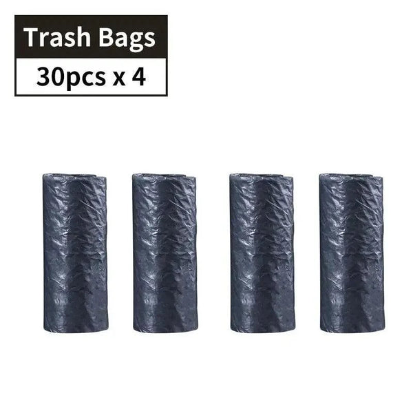 Black Small Trash Bin Garbage Can For Car Waste Rubbish Basket Organizer Storage Holder Car Accessories