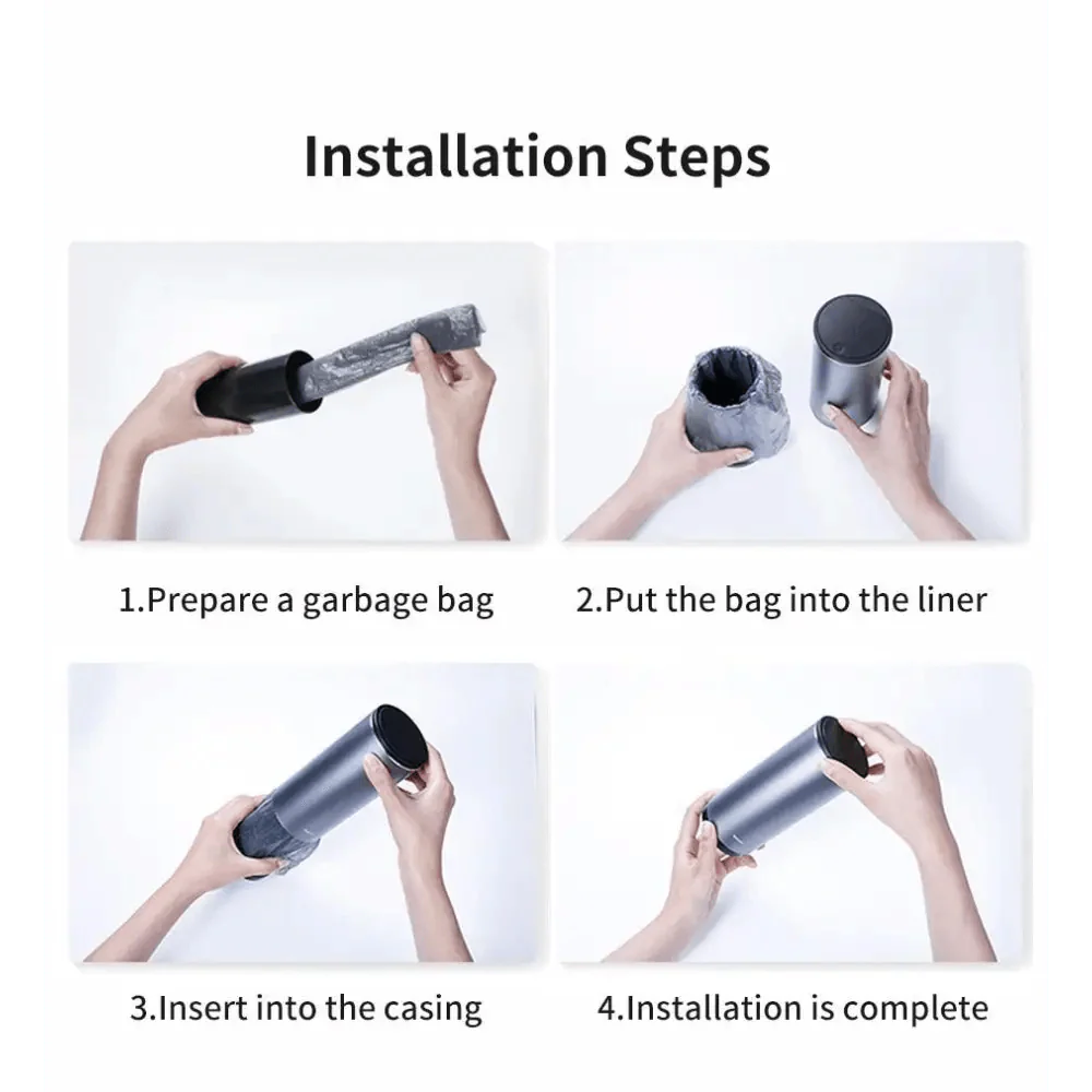 Black Small Trash Bin Garbage Can For Car Waste Rubbish Basket Organizer Storage Holder Car Accessories