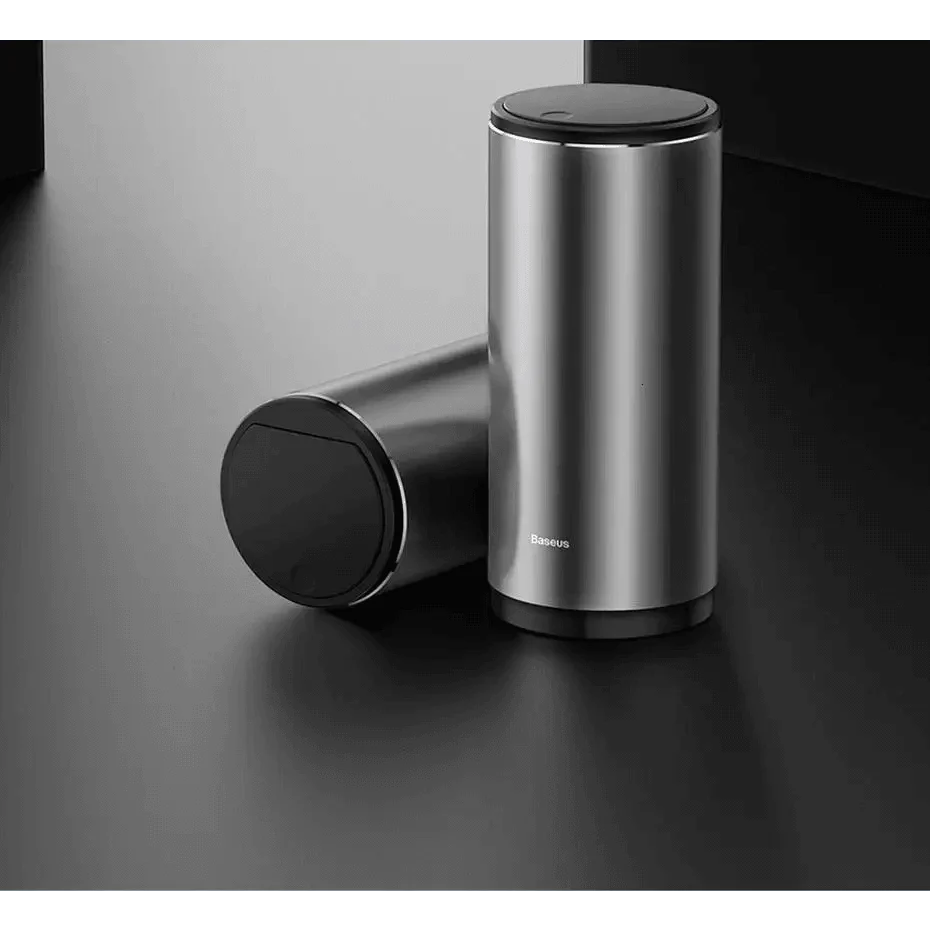 Black Small Trash Bin Garbage Can For Car Waste Rubbish Basket Organizer Storage Holder Car Accessories