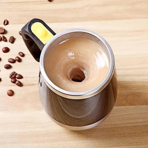 Black Smart Lazy Automatic Stainless Steel Self Stirring Magnetic Mug Creative Coffee Mixing Cup Automatic Self Mixing & Spinning Cup Cute Christmas Birthday Gift Idea For Men And Women