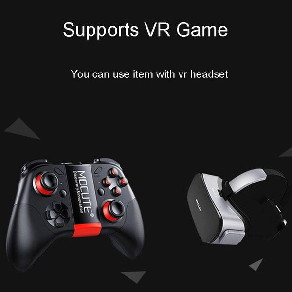 Black Solid Bluetooth Joystick Smartphone Trigger Gamepad Controller Compatible With TV PC Laptop