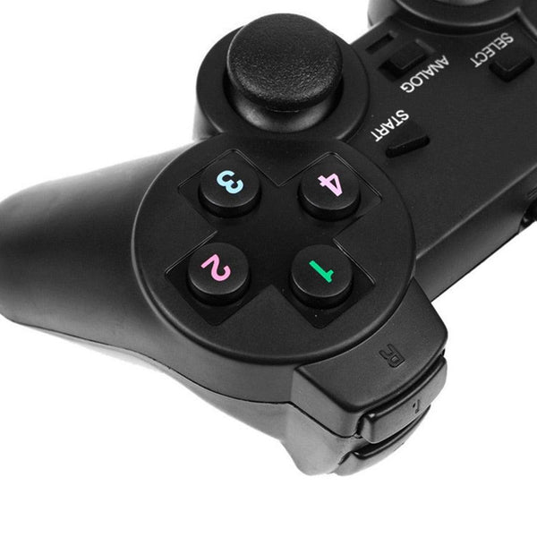 Black Solid Wired Vibration Joystick Gamepad Handle Controller Compatible With PC Laptop Computer