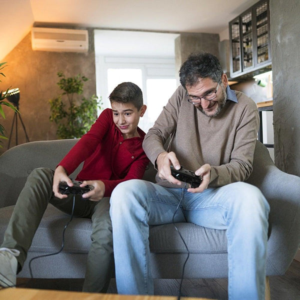 Black Sustainable Wired Joystick Game Controller With Customized Buttons Programable With PC Laptop