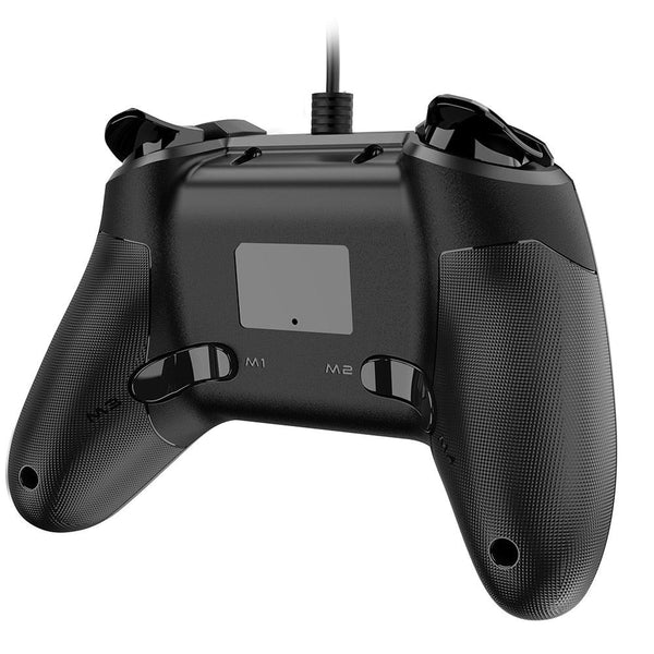 Black Sustainable Wired Joystick Game Controller With Customized Buttons Programable With PC Laptop