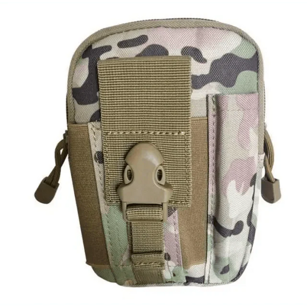 Black Tactical Pouch Belt Phone Holder Waist Bag Military Fanny Pack Classy Outdoor Travel Workout Sports Hands-Free Waist Bag For Running Outdoor Activities