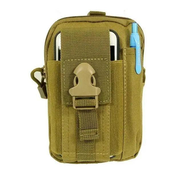 Black Tactical Pouch Belt Phone Holder Waist Bag Military Fanny Pack Classy Outdoor Travel Workout Sports Hands-Free Waist Bag For Running Outdoor Activities