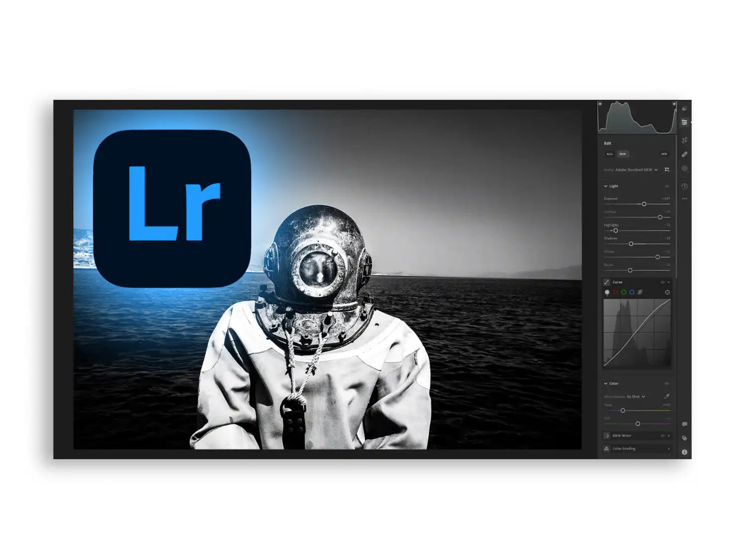 Adobe Lightroom Black-and-White editing Masterclass. Video tutorial by George Tatakis