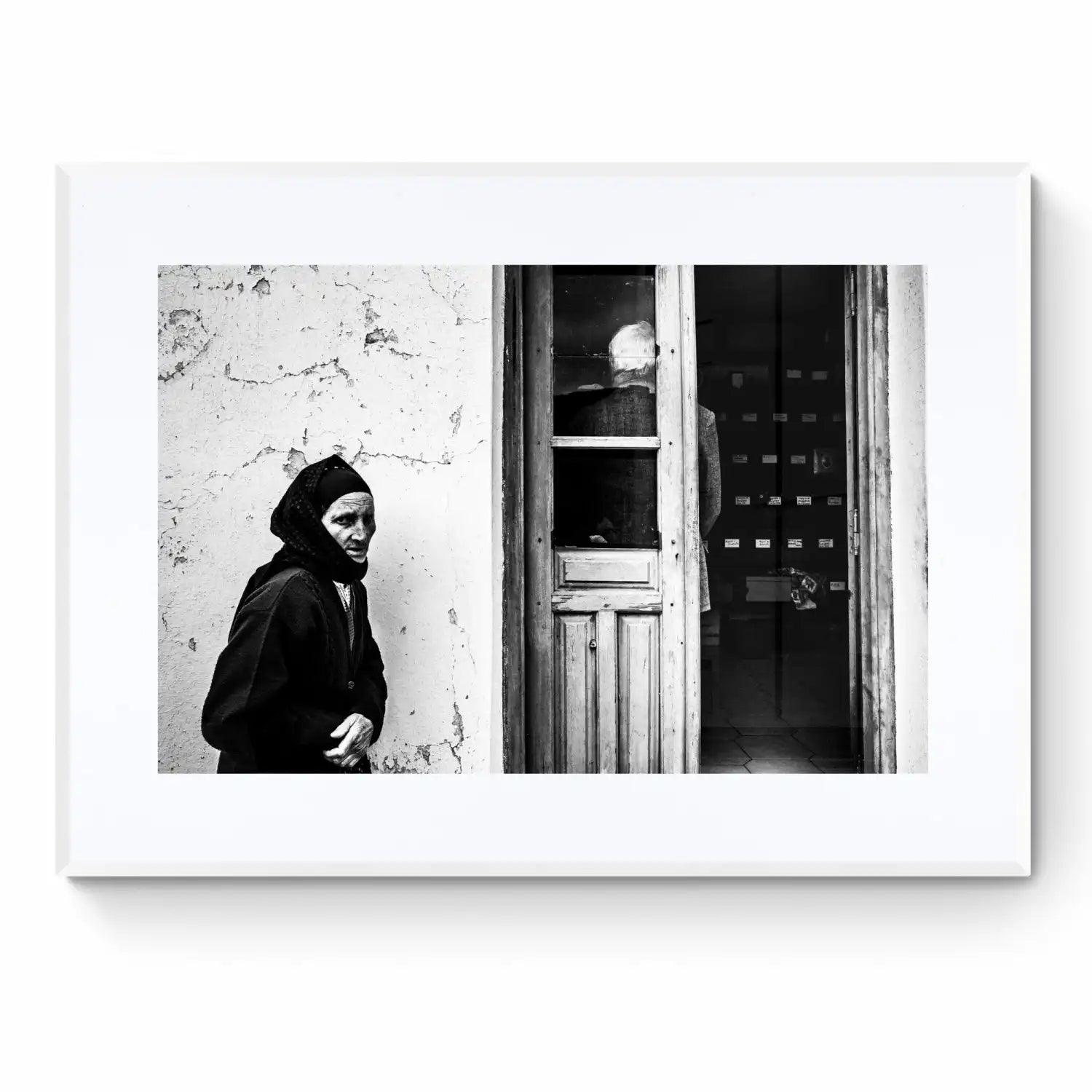 Limited Edition numbered and signed. Ossuary in Olympos, Karpathos, Dodecanese | Black-and-white wall art photography from Greece