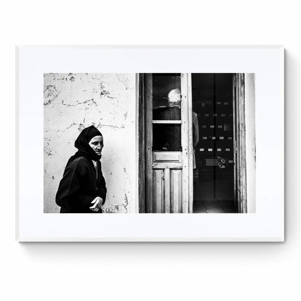 Limited Edition numbered and signed. Ossuary in Olympos, Karpathos, Dodecanese | Black-and-white wall art photography from Greece