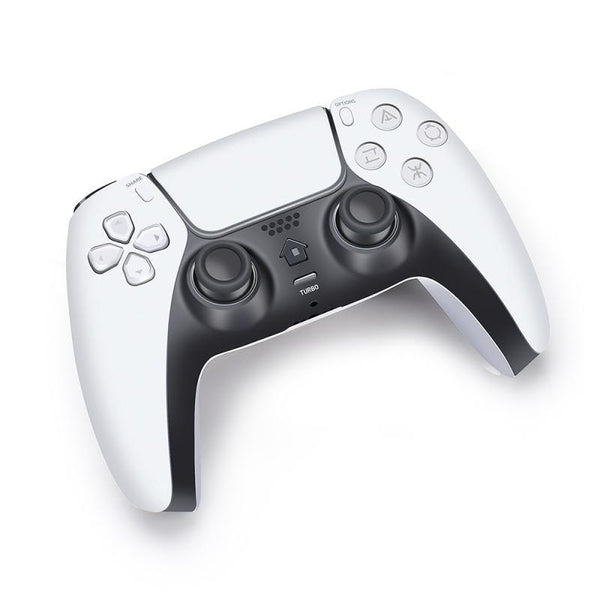 Black White Wireless Dual Sense Double Vibration Joystick Controller Compatible With PC Laptop For Gamers