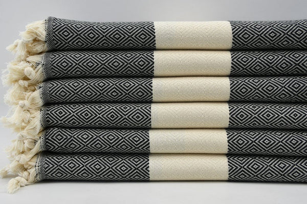 Venice Black Turkish Towel