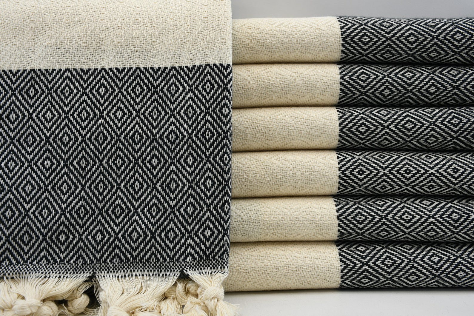 Venice Black Turkish Towel