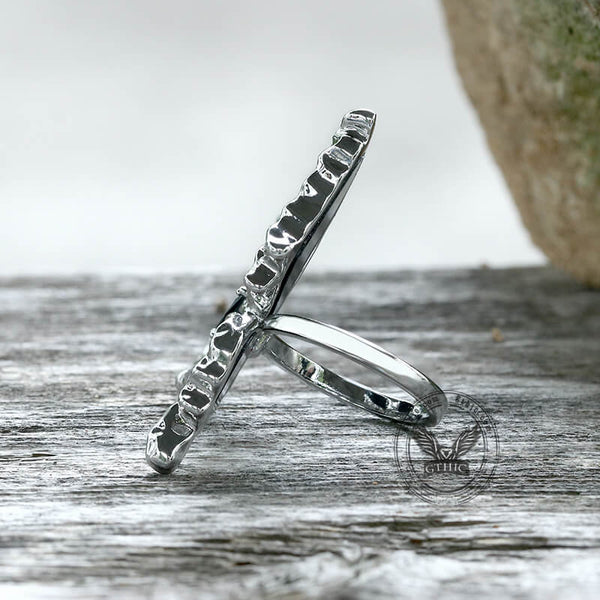 Black Liquid Butterfly Alloy Ring