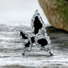 Black Liquid Butterfly Alloy Ring