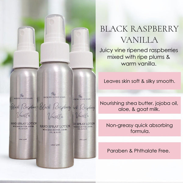 Black Raspberry Vanilla Hand Spray Lotion