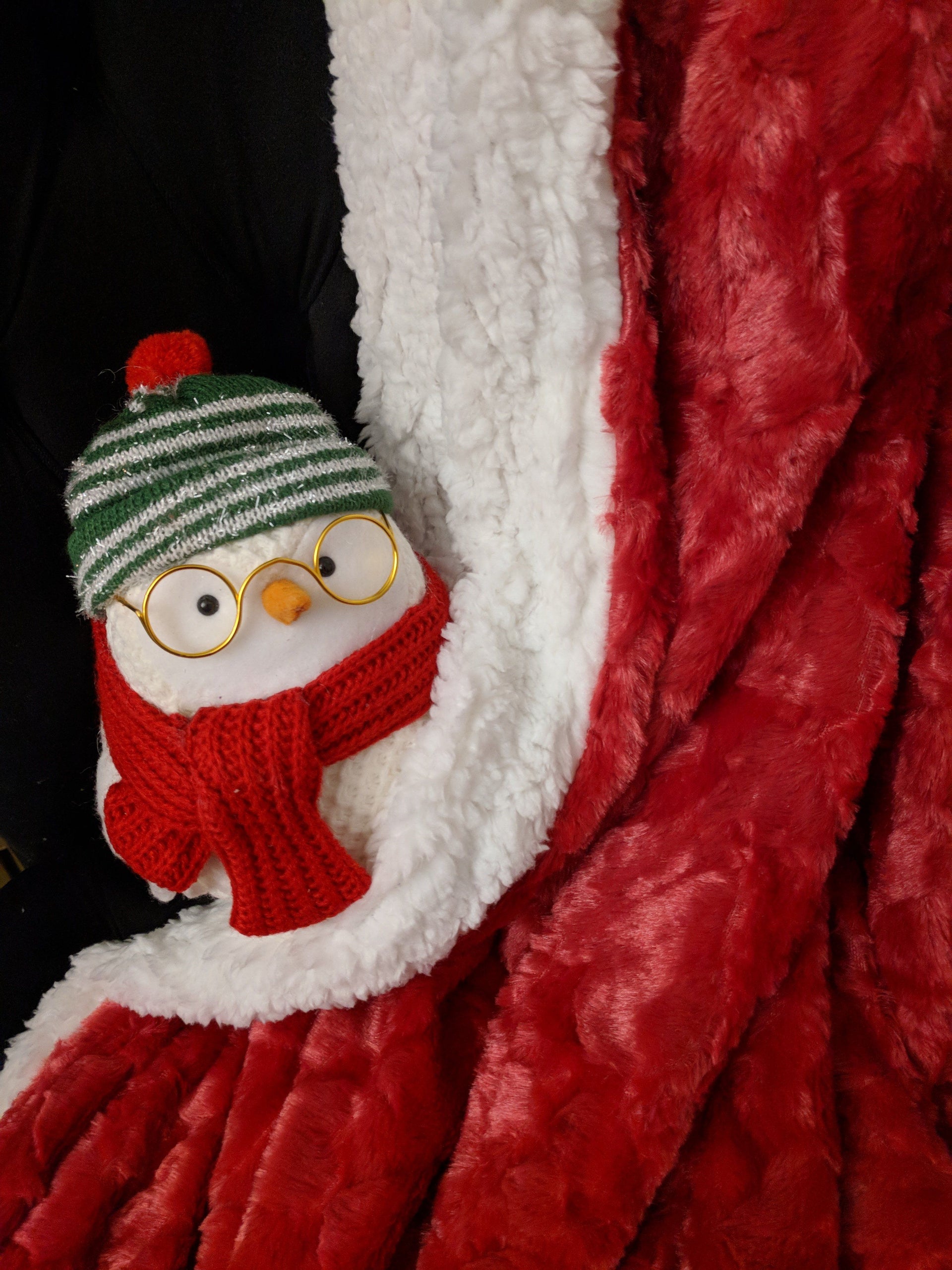 DaDa Bedding Luxury Romantic Red Lovely Hearts Dreamy Plush Faux Fur Throw Blanket (19)