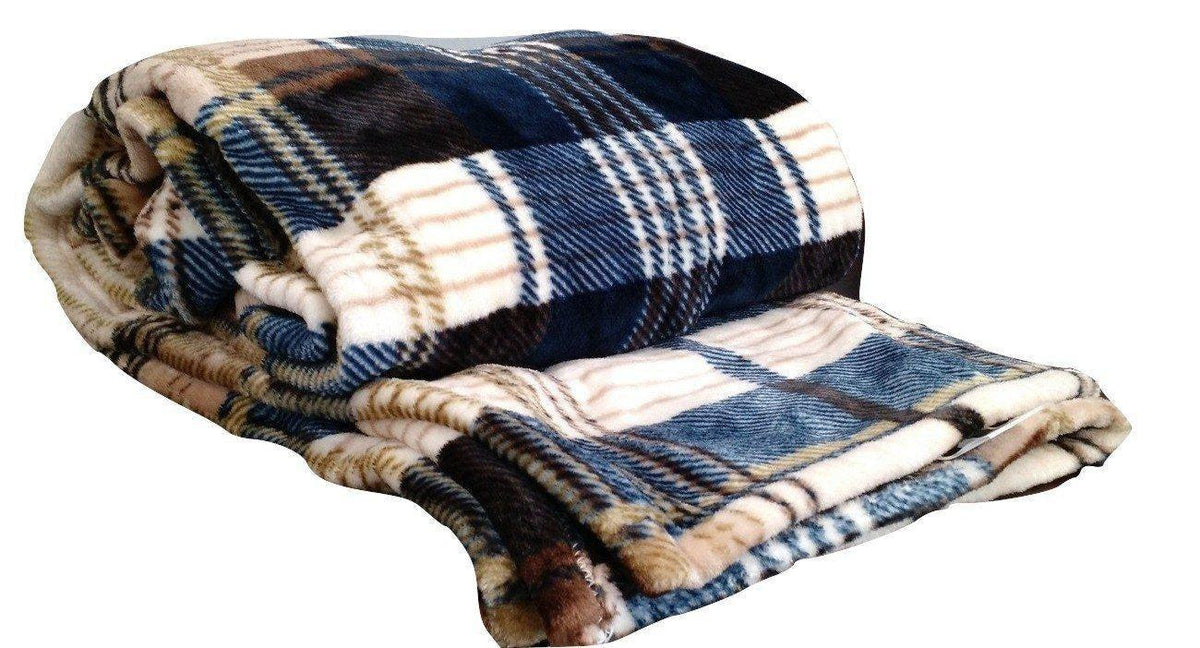 Tache Super Soft Winter Cabin Flannel Throw Blanket