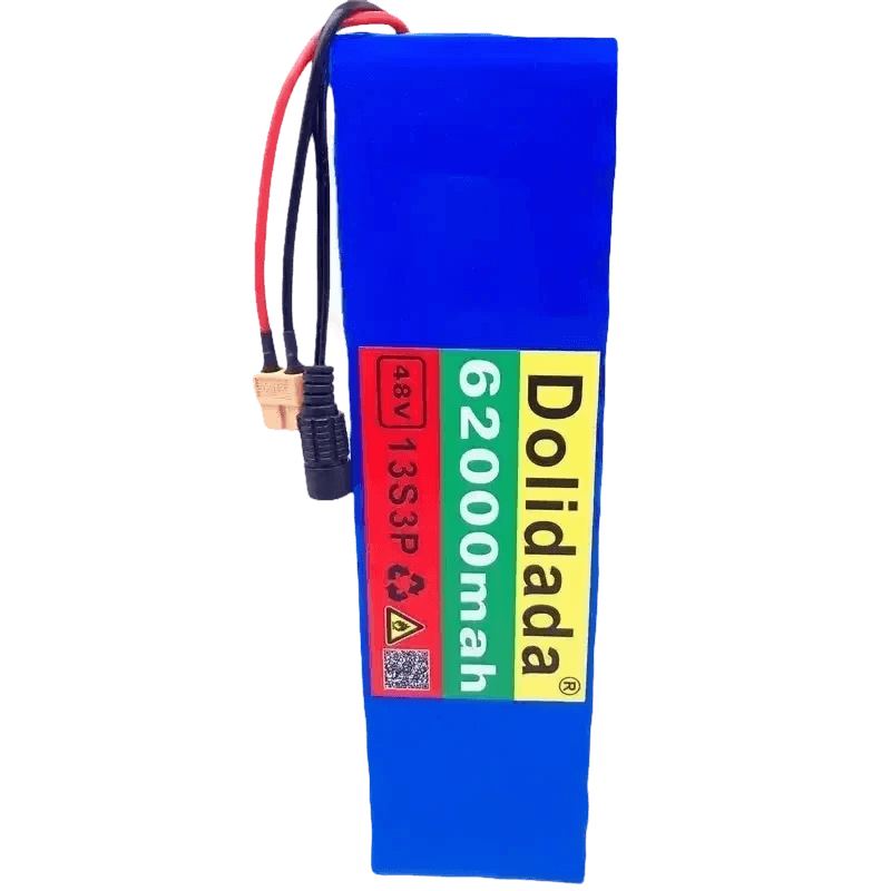 Blue 48V 62Ah Lithium Battery Pack 1000W 13S3P
